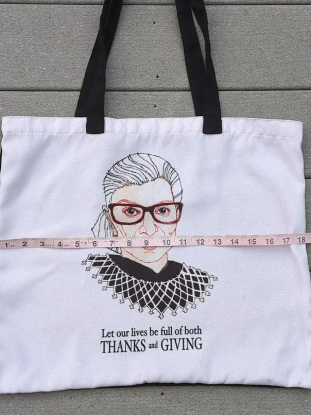 Ruth Bader Ginsberg Book Tote | RBG Canvas Tote Bag